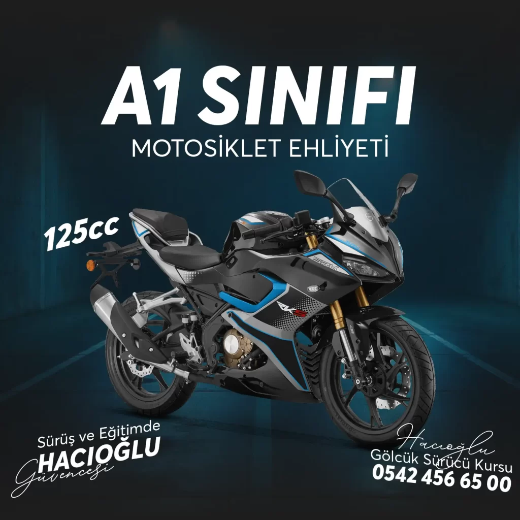 Gölcük Sürücü Kursu Gölcük A1 SINIFI 125cc MOTOSİKLET EHLİYETİ