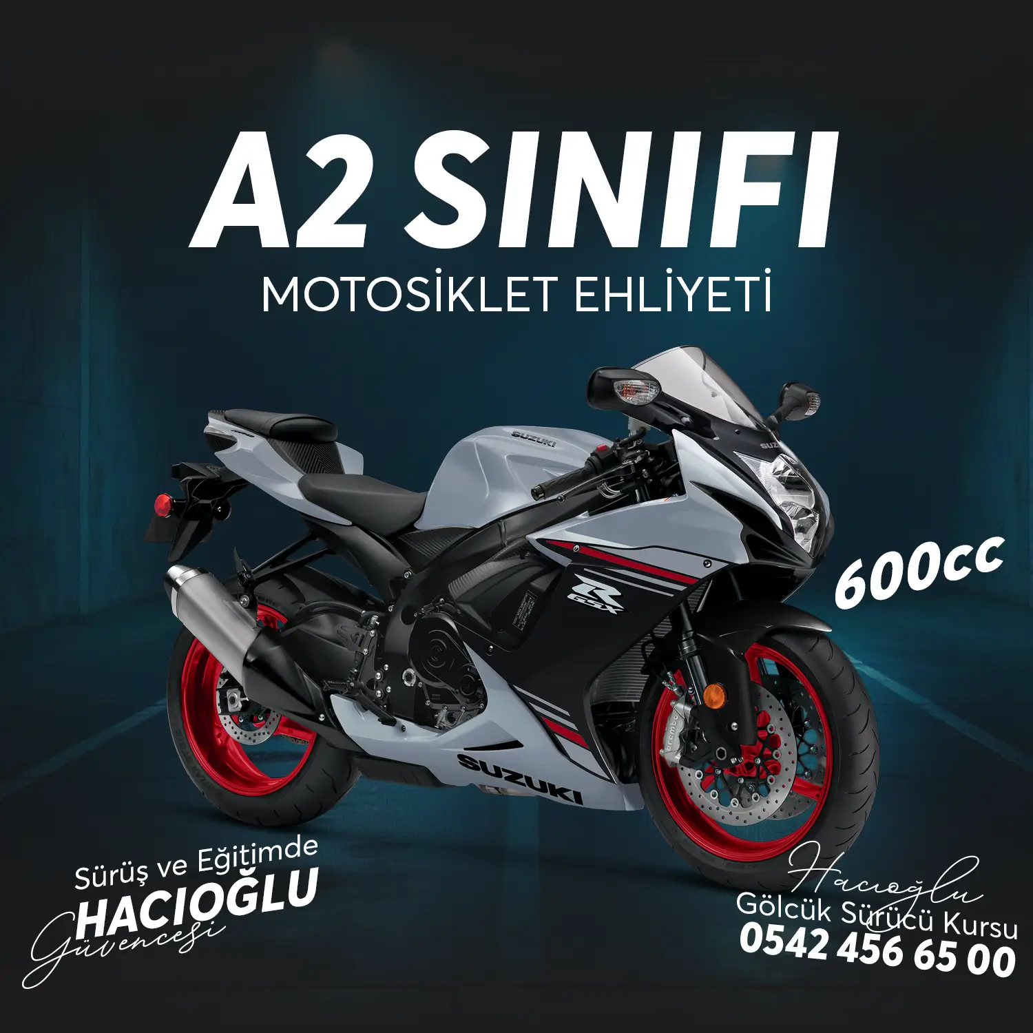 Gölcük Sürücü Kursu Gölcük A2 SINIFI 600cc MOTOSİKLET EHLİYETİ