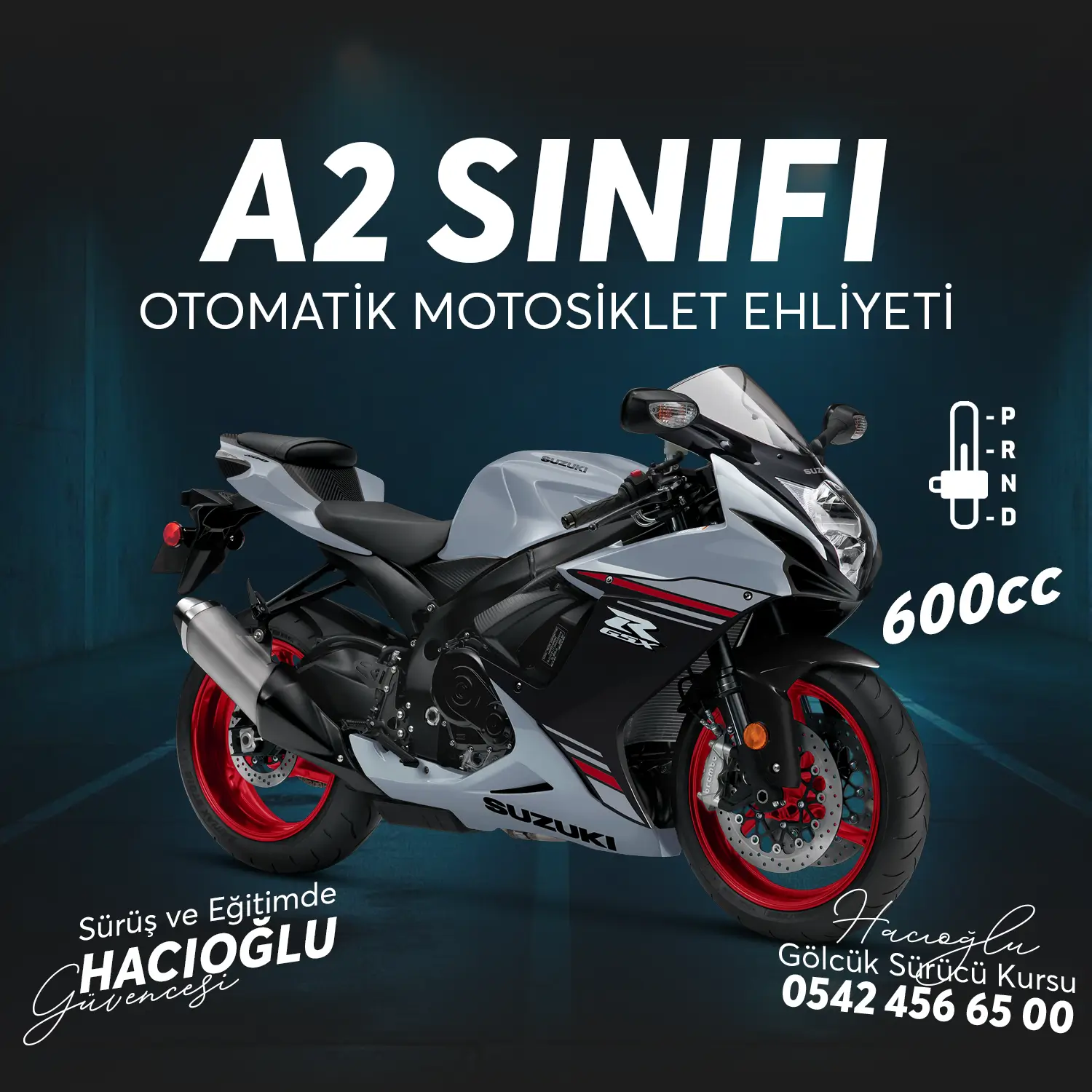 Gölcük Sürücü Kursu Gölcük A2 SINIFI 600cc OTOMATİK MOTOSİKLET EHLİYETİ