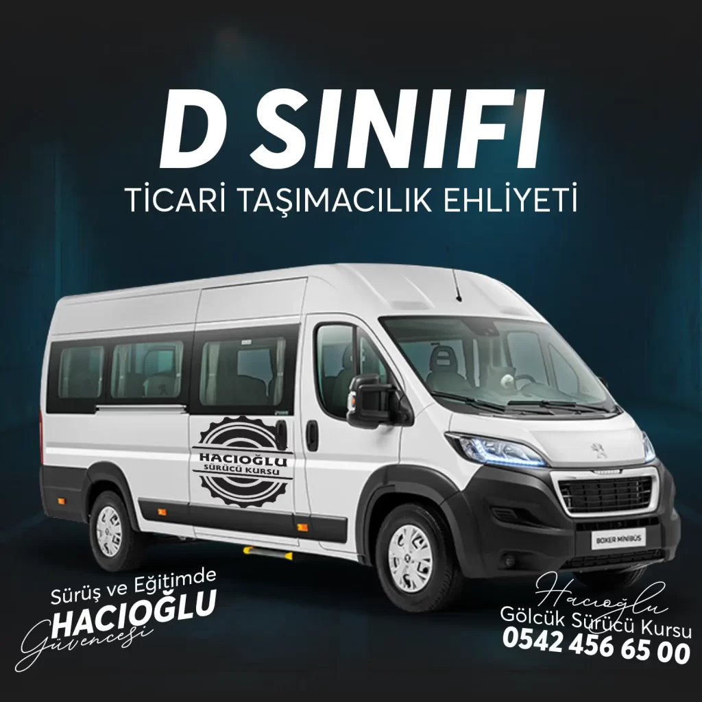 Gölcük Sürücü Kursu Gölcük D SINIFI TİCARİ TAŞIMACILIK EHLİYETİ
