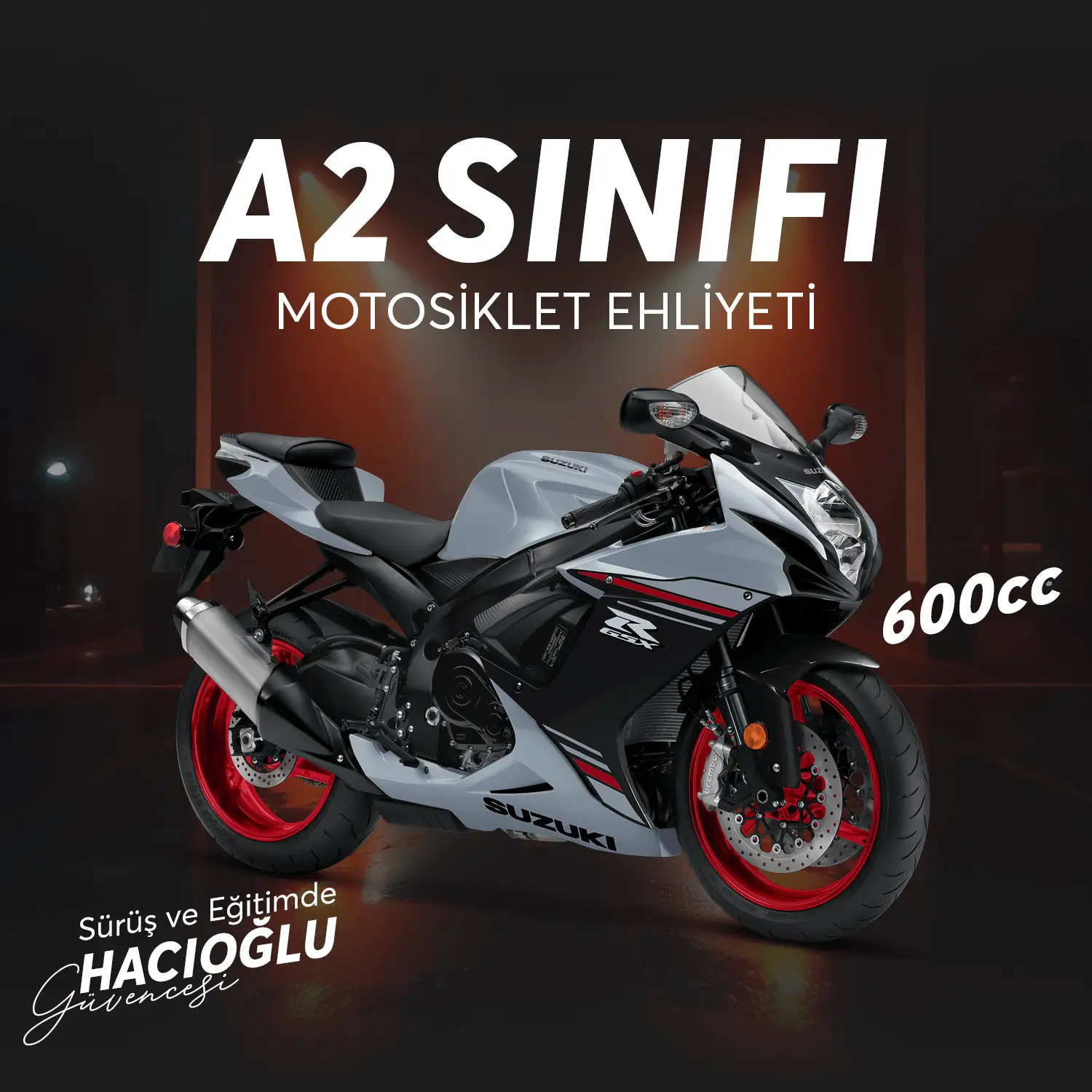 Hacıoğlu Sürücü Kursu A2 SINIFI 600cc MOTOSİKLET EHLİYETİ