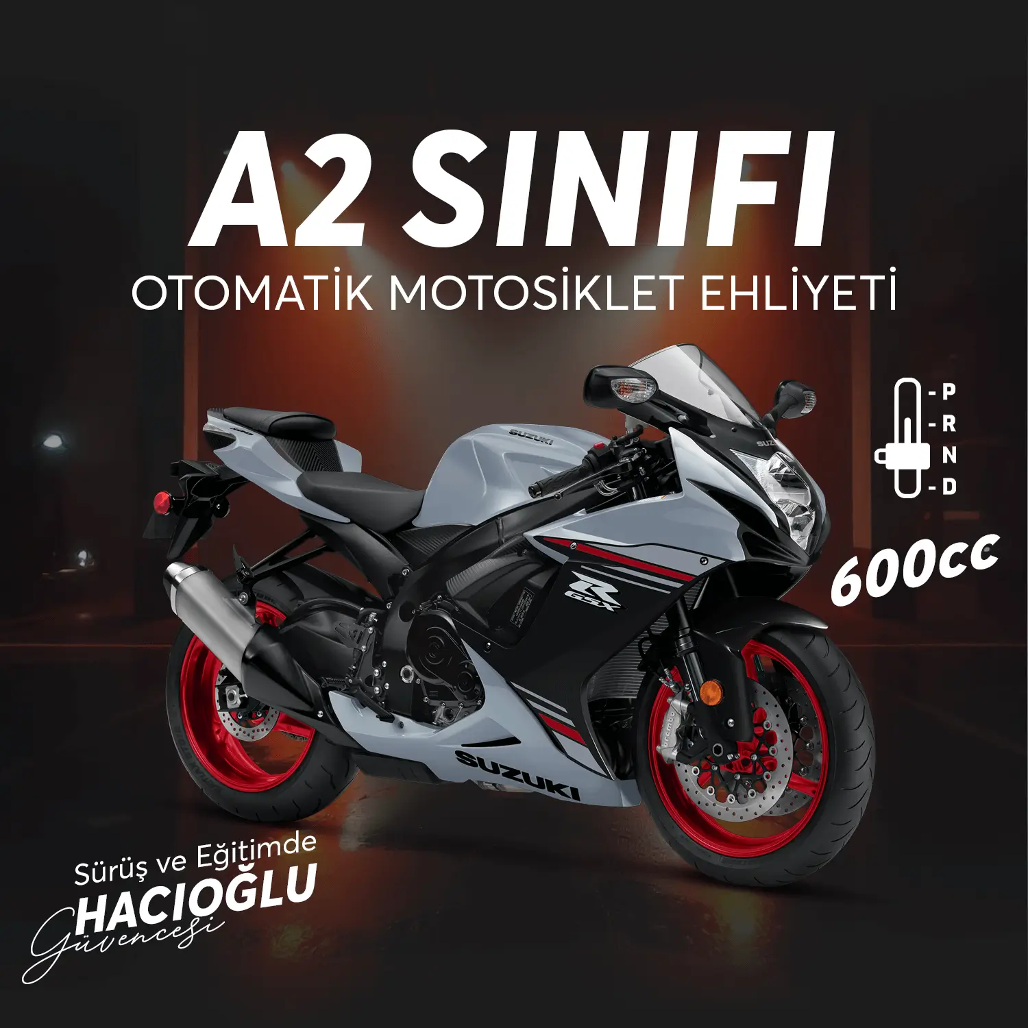 Hacıoğlu Sürücü Kursu A2 SINIFI 600cc OTOMATİK MOTOSİKLET EHLİYETİ