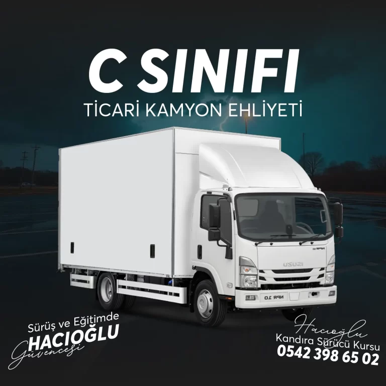 Kandıra Sürücü Kursu Kandıra C SINIFI TİCARİ KAMYON EHLİYETİ