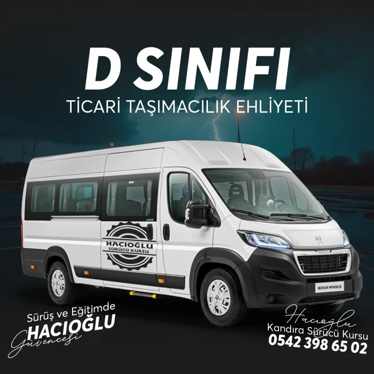 Kandıra Sürücü Kursu Kandıra D SINIFI TİCARİ TAŞIMACILIK EHLİYETİ