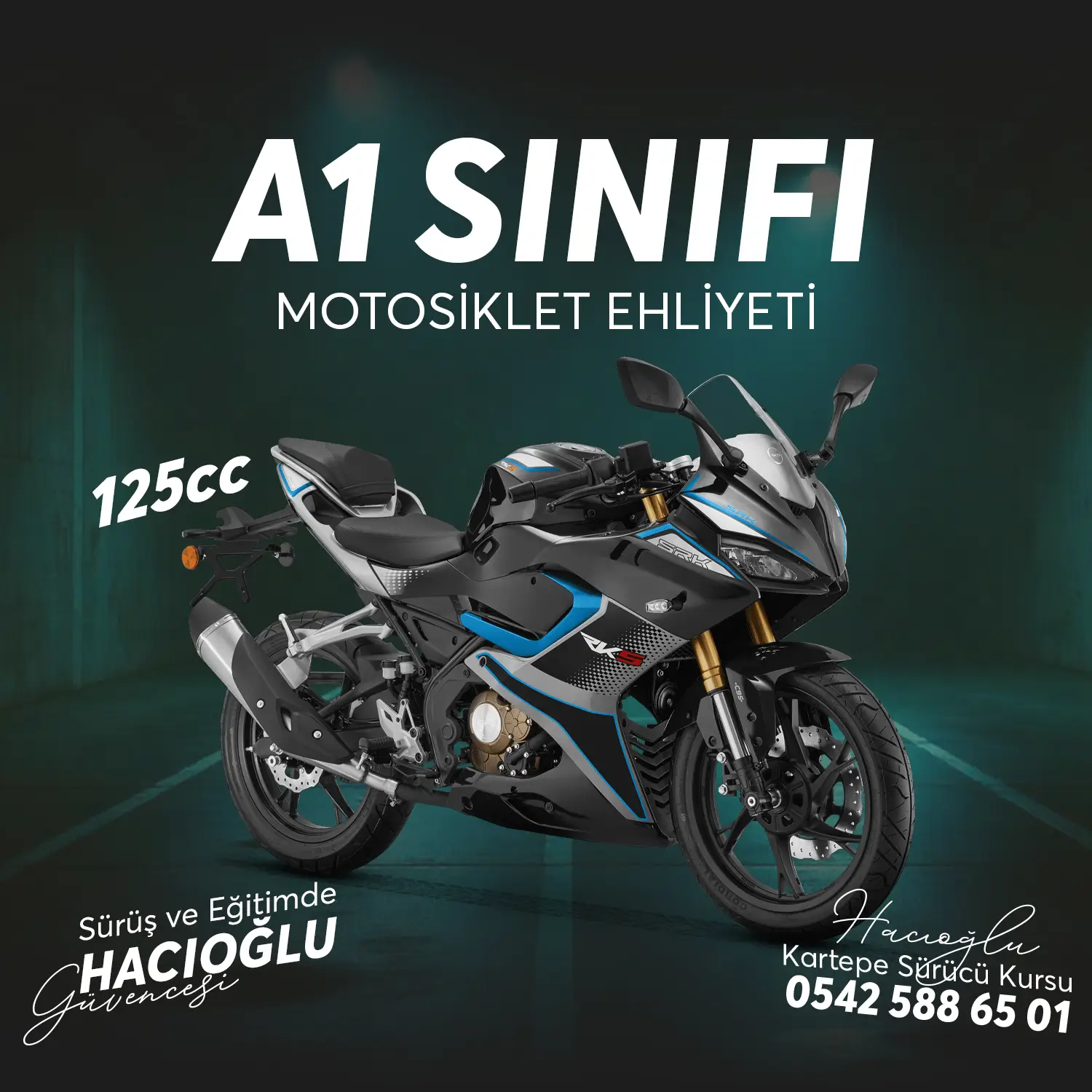 Kartepe Sürücü Kursu Kartepe A1 SINIFI 125cc MOTOSİKLET EHLİYETİ