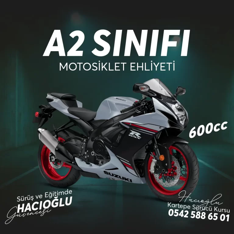 Kartepe Sürücü Kursu Kartepe A2 SINIFI 600cc MOTOSİKLET EHLİYETİ